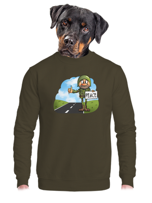 unisex mikina bez kapuce