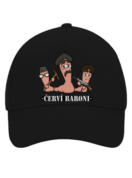 Červí baroni kšiltovka baseballka Black