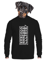 unisex mikina bez kapuce