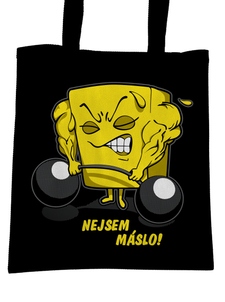 Nejsem máslo taška Black