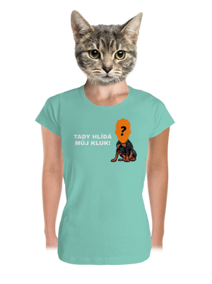Tady hlídám já dámské tričko premium Mint Mal