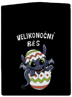 Velikonoční běs pánská mikina na zip Black