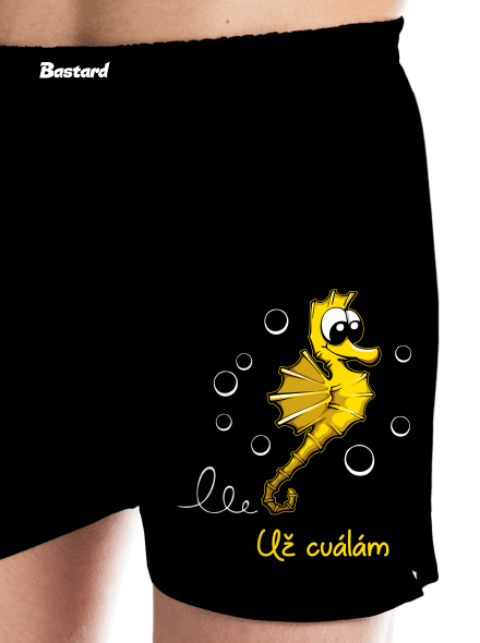 Na koníka pánské trenky Black