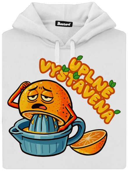 Úplně vyšťavenej dámská mikina klokanka White