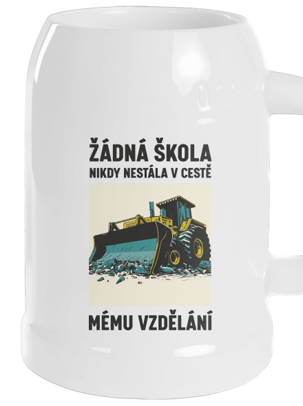 Žádná škola půllitr White