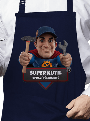 Super táta zástěra Navy