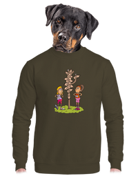 unisex mikina bez kapuce