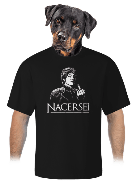 Nacersei unisex tričko oversized Black