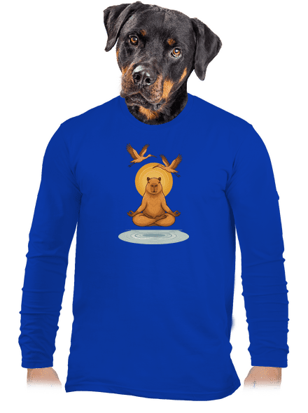 Jsem v zenu pánské dlouhý rukáv Royal Blue