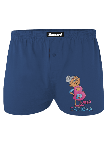 B jako babička pánské trenky Blue