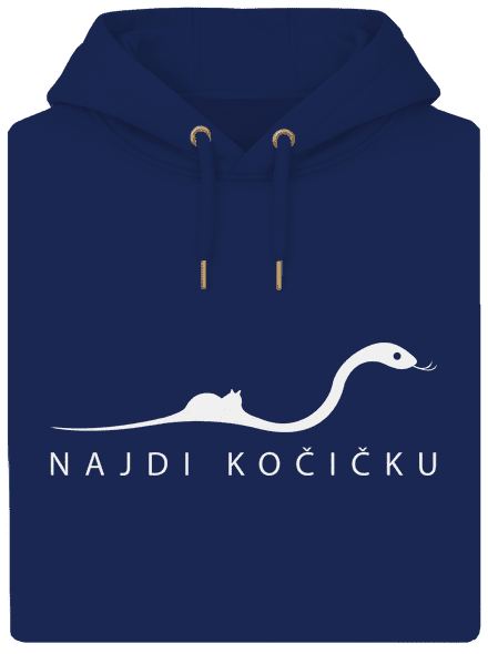 Najdi kočičku unisex mikina premium Navy