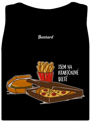 Krabičková dieta dámské tílko klasické Black
