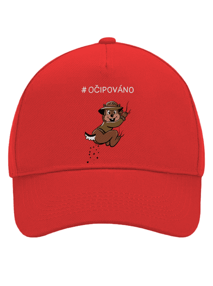 Očipováno kšiltovka baseballka Classic Red