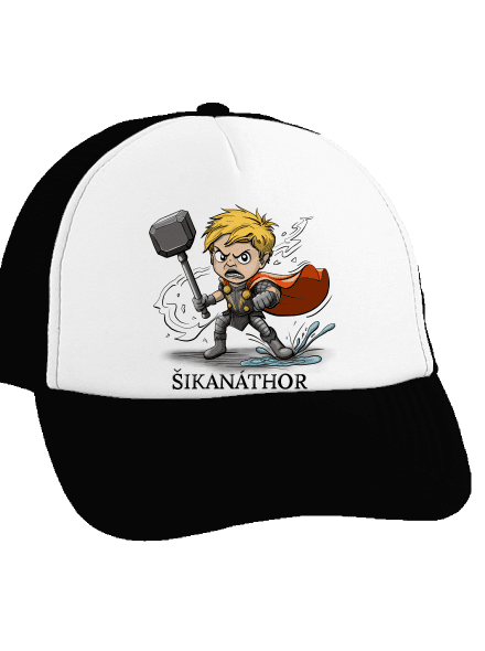 ŠikanáThor kšiltovka truckerka Black cap