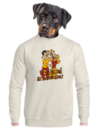 unisex mikina bez kapuce