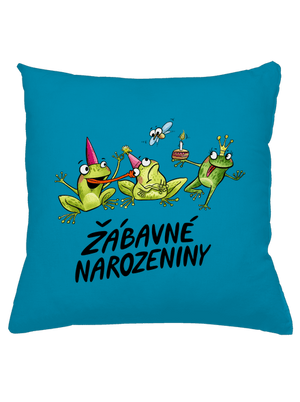 Žábavné narozeniny polštář Blue Turquoise