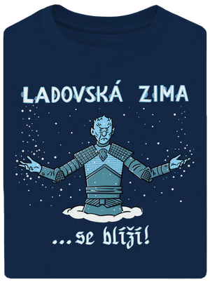 Ladovská zima se blíží unisex tričko oversized Midnight Blue