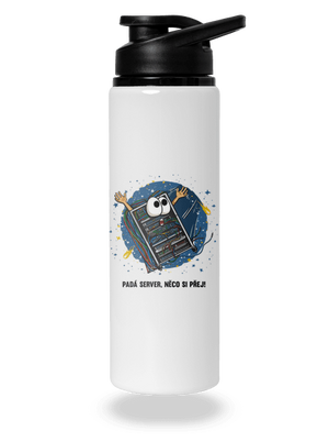 Padá server lahev na vodu White