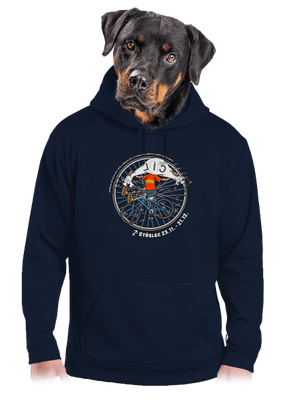 Cyklistický horoskop: Střelec pánská mikina klokanka Navy