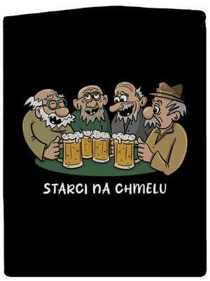 Starci na chmelu pánská mikina na zip Black