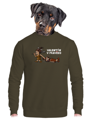 unisex mikina bez kapuce