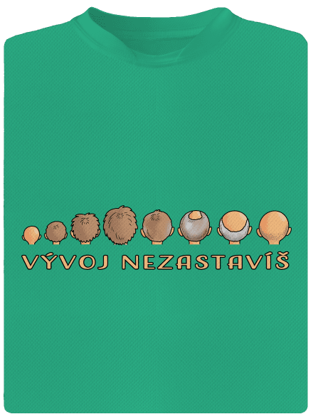 Vývoj nezastavíš pánské sportovní tričko Mint Mal
