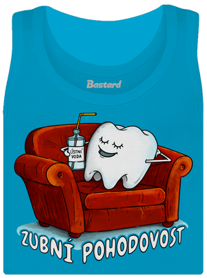 Zubní pohodovost dámské tílko klasické Blue Atol