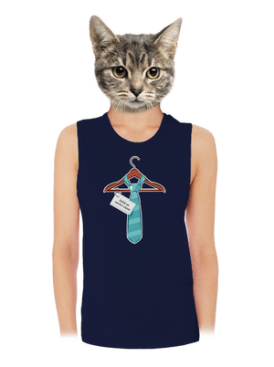 Nechci se vázat dámské tílko volné Navy