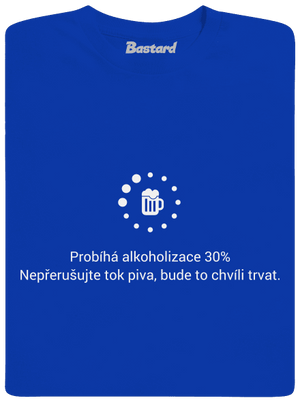 Alkoholizace pánské dlouhý rukáv Royal Blue