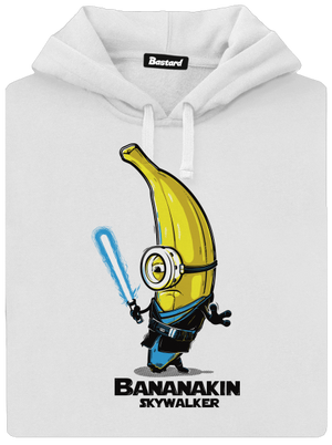 Bananakin Skywalker dámská mikina klokanka White