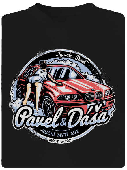 Automyčka Pavel pánské sportovní tričko Black