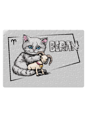 Kočičí horoskop: Beran puzzle White