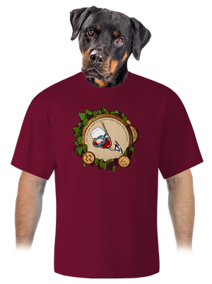 Vinný horoskop: Vodnář unisex tričko oversized Garnet