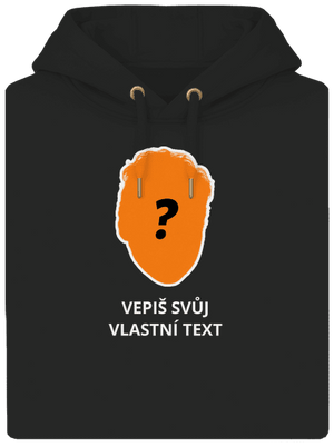 Tvoje hlava unisex mikina premium Dark Black