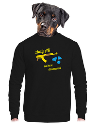 unisex mikina bez kapuce