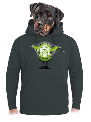 Mistr DiYoda unisex mikina premium Charcoal