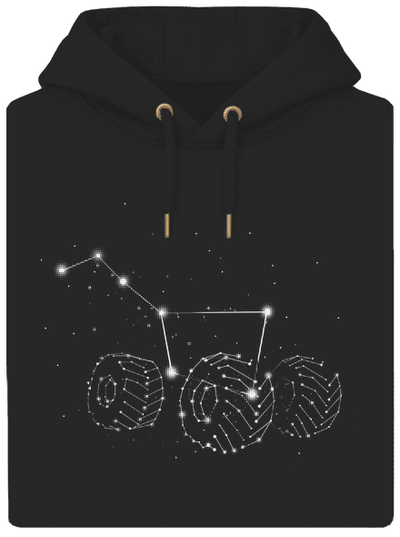 Velký vůz unisex mikina premium Dark Black