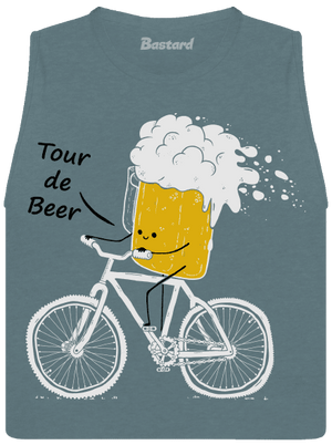 Tour de beer dámské tílko volné Heather Deep Teal