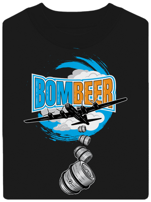 BomBeer unisex mikina bez kapuce Black