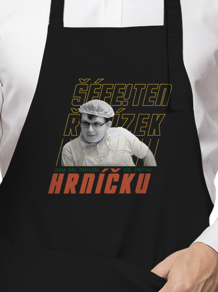 B18: Kluk s řetízkem zástěra Black