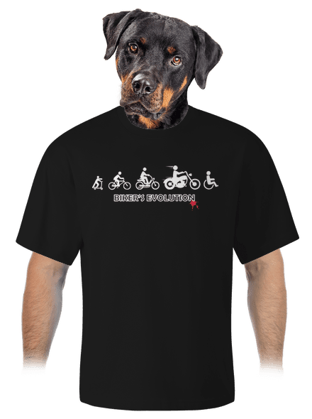 Bikers evolution unisex tričko oversized Black