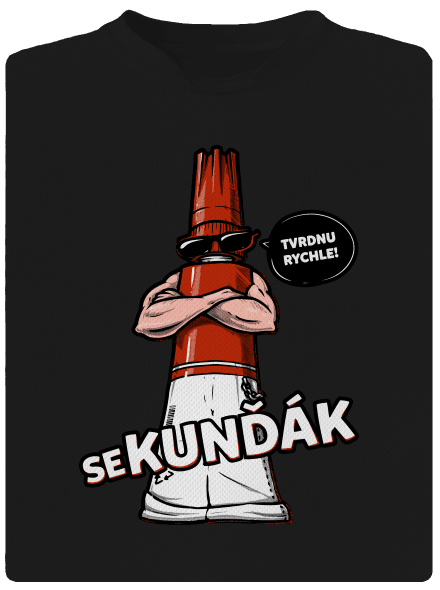 Sekunďák pánské sportovní tričko Black