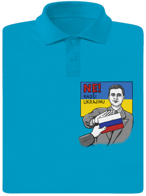 Ne! Radši Ukrajinu pánská polokošile Blue Atol