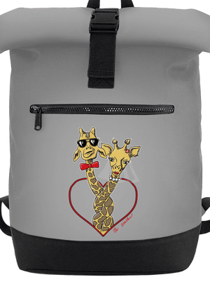 Žirafy ve svazku batoh Grey Marl