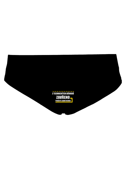 Zadní vchod dámské kalhotky Black