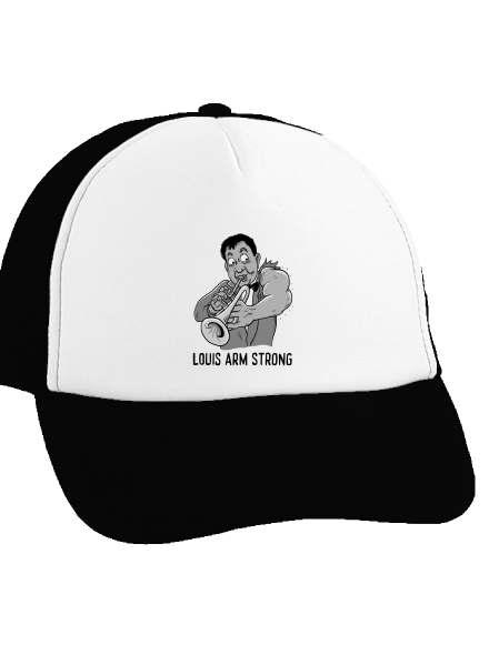 Louis Armstrong kšiltovka truckerka Black cap