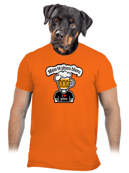 Mám tě plnou hlavu pánské tričko Orange