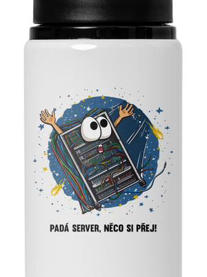 Padá server lahev na vodu White