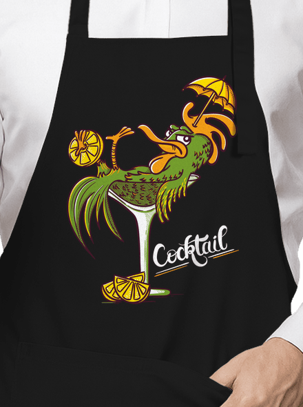 Cocktail zástěra Black