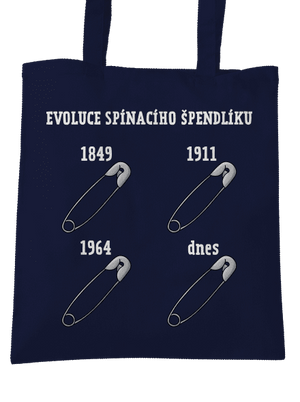 Evoluce spínacího špendlíku taška French Navy